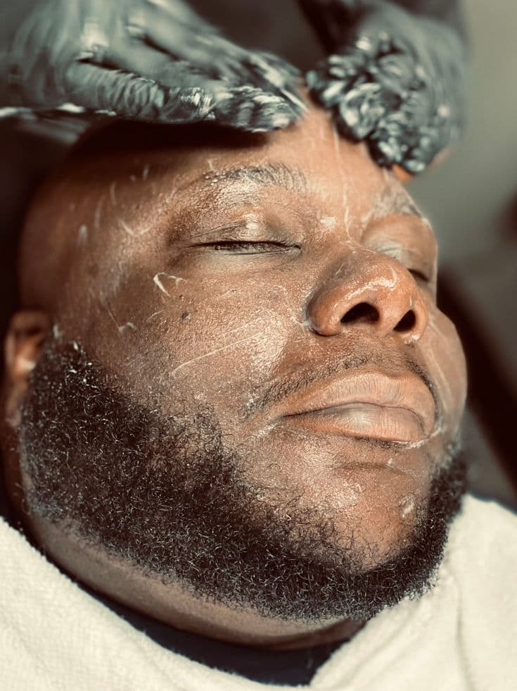 Therapist providing an at-home massage